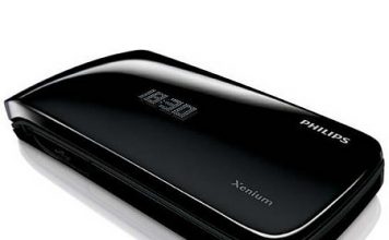 Stylish Clamshell Cell Phone Philips Xenium X530