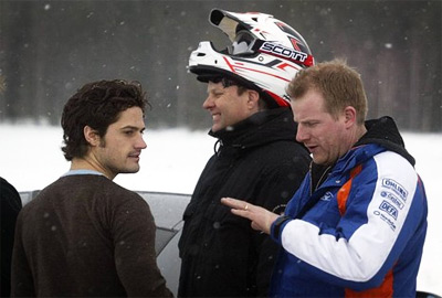 Prince Carl at the Porsche Carrera Cup