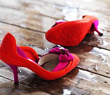 SWIMS City Slippers: Fashionable "High Heel" Galoshes