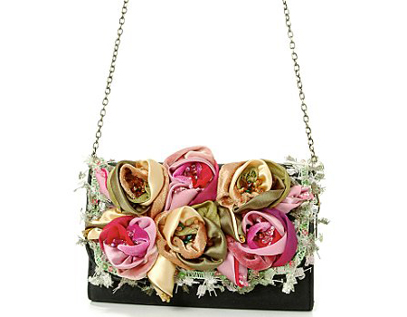 Beautiful Handbag with Roses