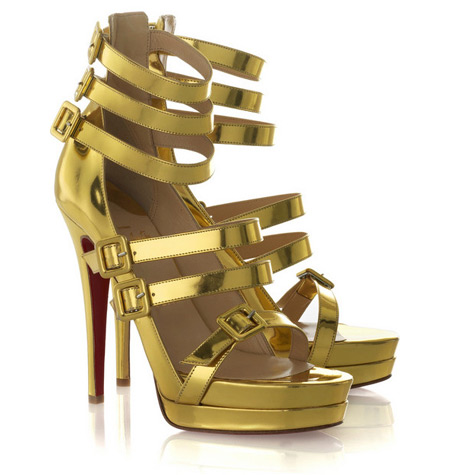 Christian Louboutin Gold Sandals