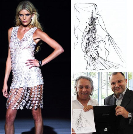 Designer with Diamond Dress Esquisse