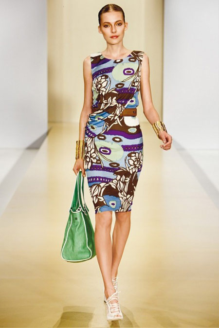 Escada Floral Print Dress