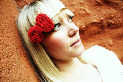 Hair Band with Red Bow