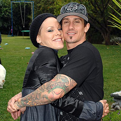 Pink and Carey Hart