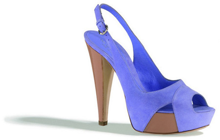 Sergio Rossi Blue Suede Shoes