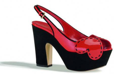 Sergio Rossi Red Heart Sandals