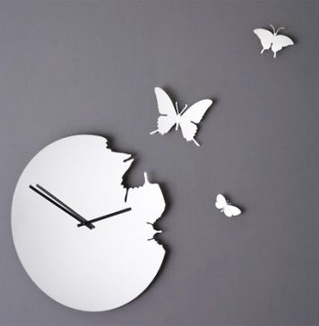 Butterfly Clocks Designed by Susanne Philippson