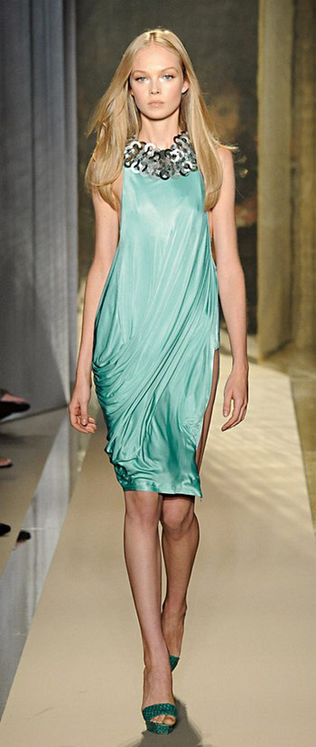 Donna Karan Turquoise Dress