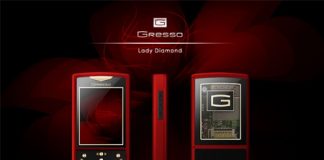 Luxurious Lady Diamond Cell Phone by Gresso