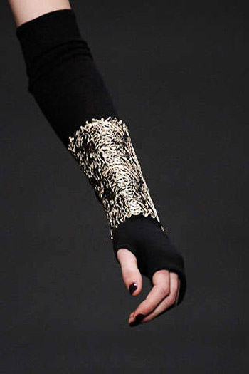 Karl Lagerfeld Fabric and Metal Cuffs