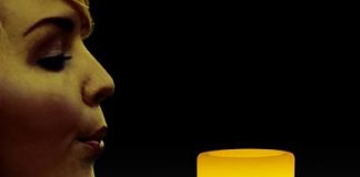 Safe LED Blow On-Off Candles