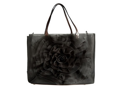 Valentino Black Rose Bag