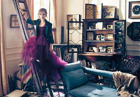 Emma Watson in Purple Dress
