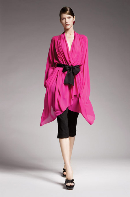 Donna Karan Pink Chiffon Blouse