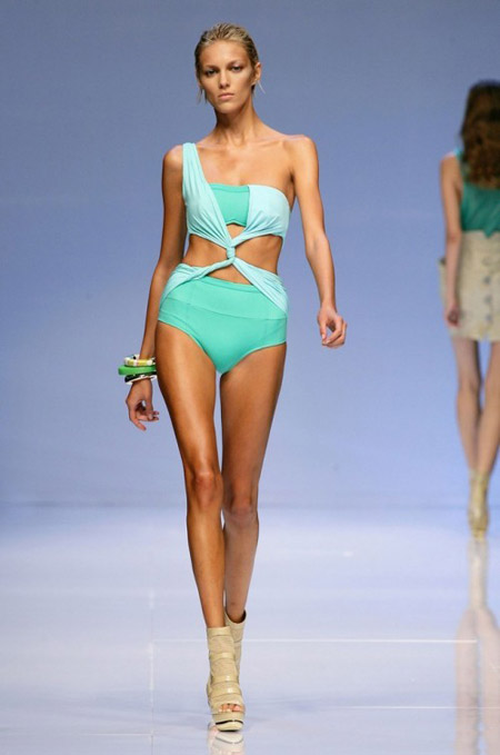 Pucci Light Blue Bathing Suit