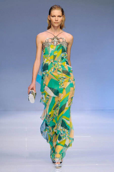 Pucci Long Chiffon Dress