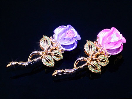 Rose Brooch Flash Drives