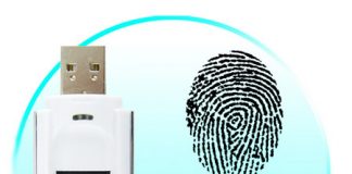 16GB USB Flash Drive with Fingerprint Reading Feature
