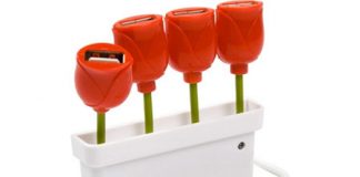 A USB 4 Port Hub Blooming on Your Desk