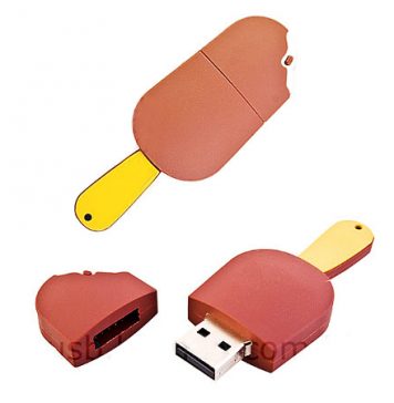USB Flash Drive in the Guise of a Chocolate Popsicle