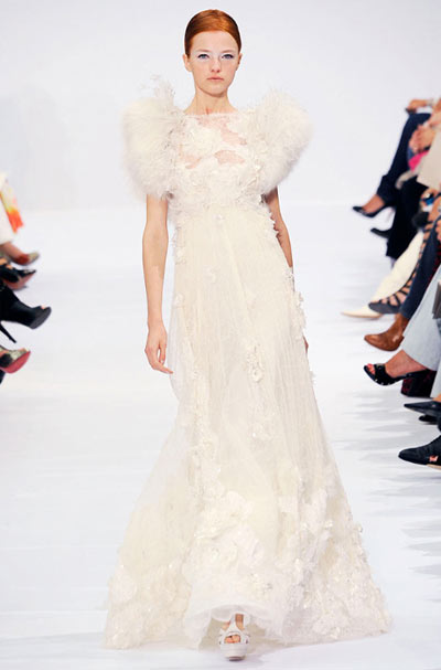 Elie Saab Dress with Feather Decoration