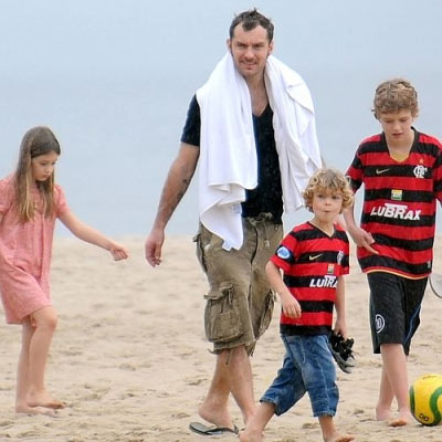 Jude Law with Kids