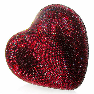 Judith Leiber Crystal Heart Bag