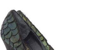 Peacock-Feathered Shoes from Pedro Garcia