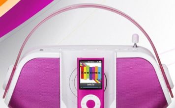 A Purse-Like Portable Boom Box Dock from iLive