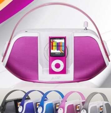 A Purse-Like Portable Boom Box Dock from iLive