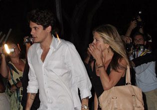 Jennifer Aniston and John Mayer in Warmness-On Mode Again