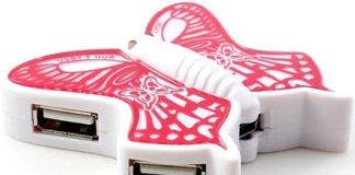 A Cheerful Butterfly USB Hub against the Oncoming Colds