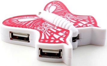 A Cheerful Butterfly USB Hub against the Oncoming Colds