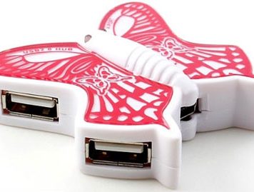 A Cheerful Butterfly USB Hub against the Oncoming Colds