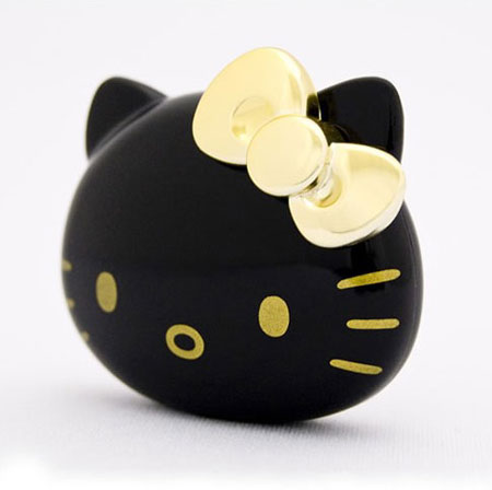 Glossy Black Hello-Kitty Music MP3 Player