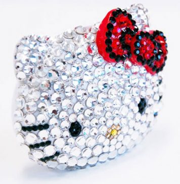 Hello Kitty MP3 Player Done Over in Swarovski Crystals