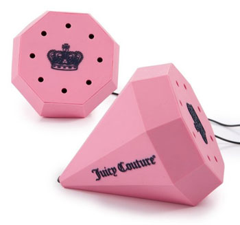Juicy Couture Pink Gemstone Speakers