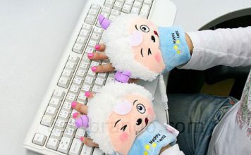 Cute and Warm USB Heated Sheep Gloves