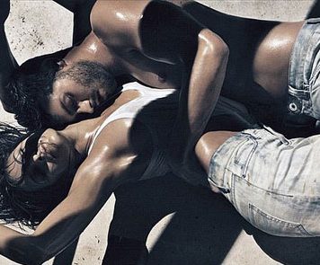Calvin Klein Jeans in Hot Pics with Eva Mendes and Jamie Dornan