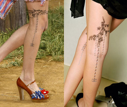 Chanel Temporary Tattoo