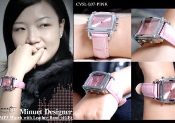 The Minuet Watch and Mp3 Player in One – a Pink Gift to Ladies