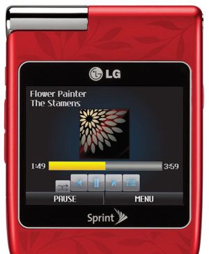 LG Lotus Elite Cool and Flashy Red
