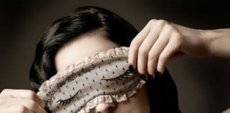 Dita Von Teese Collaborates with Moschino on a Sleep Mask