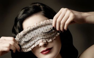Dita Von Teese Collaborates with Moschino on a Sleep Mask