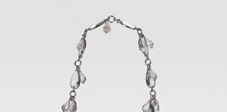 Pure Silver Rete Metal Evening Bag