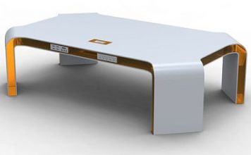 Integrated Technology Coffee Table for Your Coffee and Your Gadgets