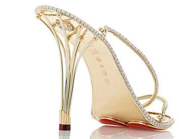 Diamond and Gold Sandals Eternal Diamond