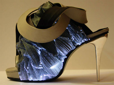 Fransesca Castagnacci fiber-optic shoes