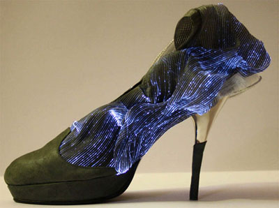 Fransesca Castagnacci fiber-optic shoes